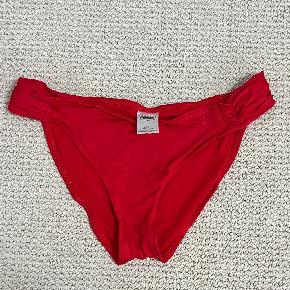 Vibrant Red Swim Bikini Bottom